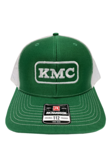 KMC Green Hat with white mesh